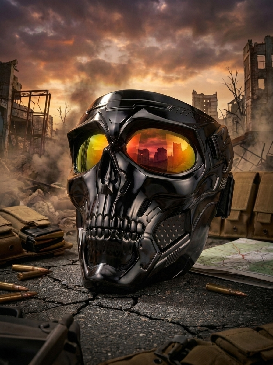 1 BLACKOUT UNIT ULTIMATE MASK + FIRE MIRROR LENS